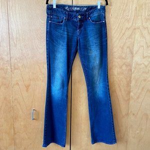EXPRESS Bootcut Jeans | Grey-Blue | Size 4R